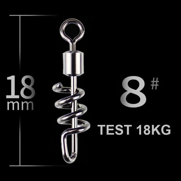 20pcs / серия роллинг поворотный barrel поворотный рыболовный крючок соединитель с screwed привязок рыбалка вертлюги рыбалка разъем hook jll