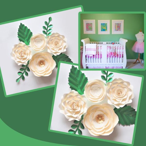 handmade ivory rose diy paper flowers leaves set for baby shower backdrops decorations girls nursery wall deco video tutorials
handmade ivory rose diy paper flowers leaves set for baby shower backdrops decorations girls nursery wall deco video tutorials