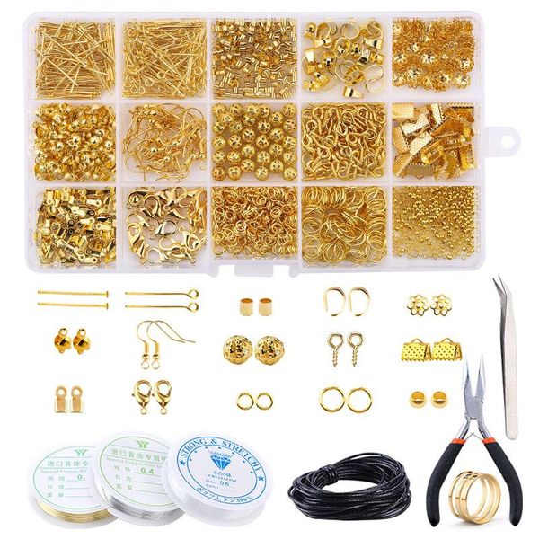 a set alloy jewelry making kit jewelry making tools copper wire spacer beads crimp beads earring hooks handmade craft supplies wmtkae
a set alloy jewelry making kit jewelry making tools copper wire spacer beads crimp beads earring hooks handmade craft supplies wmtkae