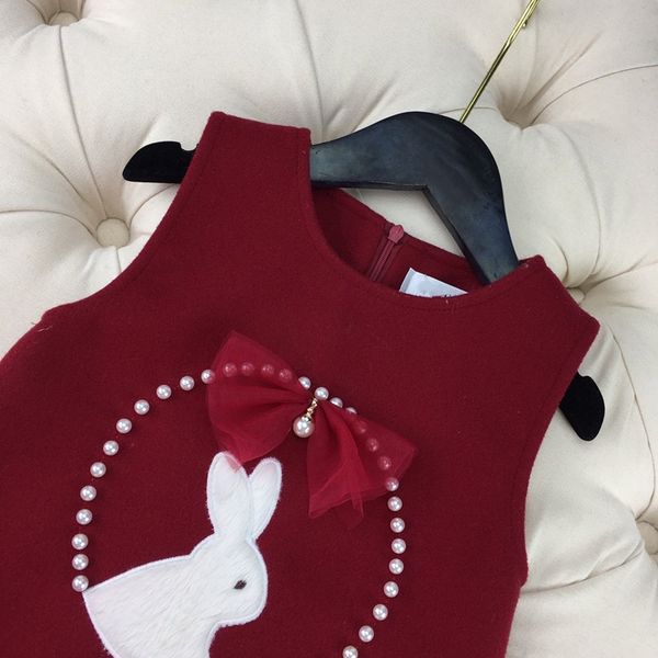 selling high-end children's clothing girls wool sleeveless tank skirt classic rabbit bow pattern in 2020, Red;yellow
selling high-end children's clothing girls wool sleeveless tank skirt classic rabbit bow pattern in 2020, Red;yellow