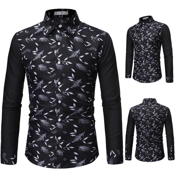 2019 printed men long sleeve casual men's summer autumn spring male shirts cool man new fashion european size, White;black
2019 printed men long sleeve casual men's summer autumn spring male shirts cool man new fashion european size, White;black