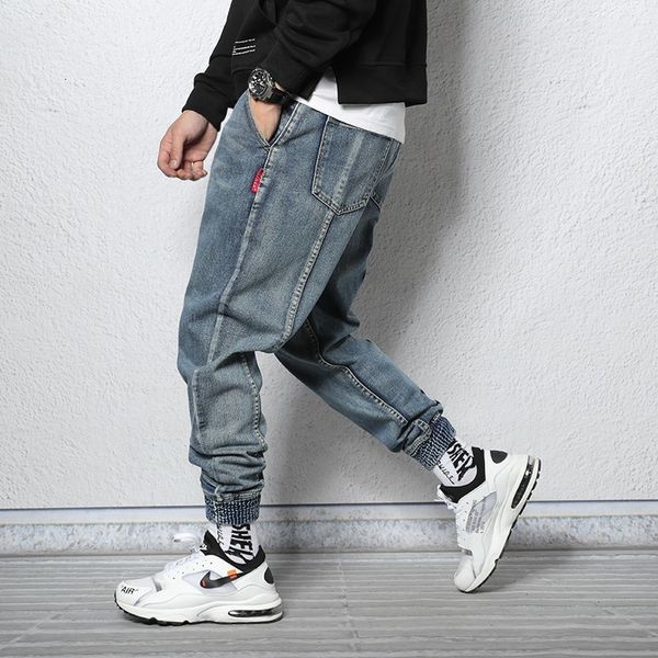 2021 new streetwear fashion designer harem jeans men loose fit spliced cotton denim cargo pants vintage hip hop joggers wide leg trousers 8t, Blue
2021 new streetwear fashion designer harem jeans men loose fit spliced cotton denim cargo pants vintage hip hop joggers wide leg trousers 8t, Blue