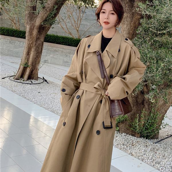 2021 new british-style women's trench coat new spring french retro korean release fashion classic jacket 26m xchn, Black;brown
2021 new british-style women's trench coat new spring french retro korean release fashion classic jacket 26m xchn, Black;brown
