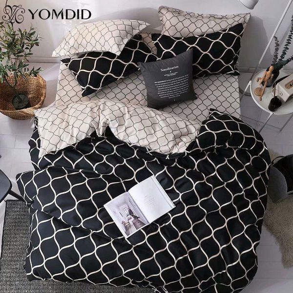 yomdid geometric pattern bedding sets 3d bedding set black gray double printed duvet cover set for home bedroom decoration
yomdid geometric pattern bedding sets 3d bedding set black gray double printed duvet cover set for home bedroom decoration