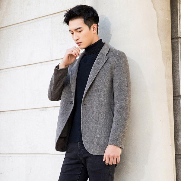 manual double suit jacket han edition in the fall and winter leisure business cultivate morality short wool small suit, Black
manual double suit jacket han edition in the fall and winter leisure business cultivate morality short wool small suit, Black