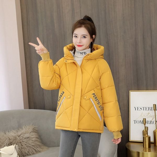 women's winter jacket with zipper hooded parkas woman cotton padded solid casual plus size thick coat female cotton outwear 201125, Black
women's winter jacket with zipper hooded parkas woman cotton padded solid casual plus size thick coat female cotton outwear 201125, Black