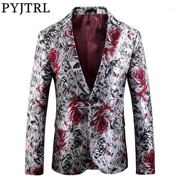 pyjtrl mens fashion jacquard rose floral pattern casual blazer hombre wedding groom party stage costumes slim fit suit jacket1, White;black
pyjtrl mens fashion jacquard rose floral pattern casual blazer hombre wedding groom party stage costumes slim fit suit jacket1, White;black