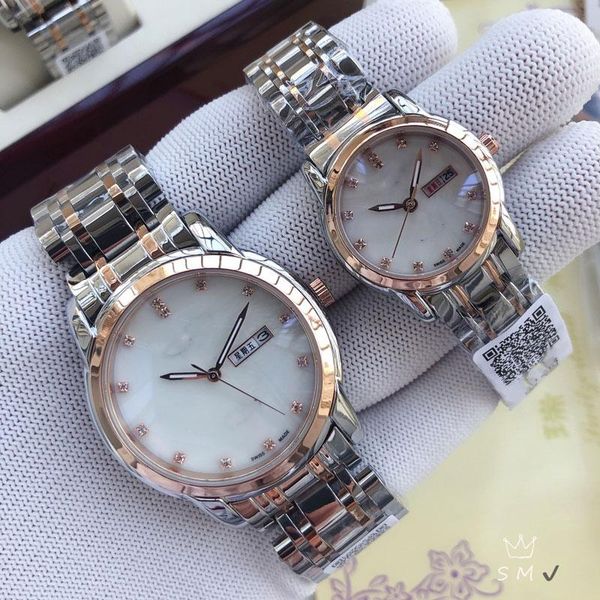 couple watch men and women stainless steel quartz watch designer multi-function calendar waterproof watch luxury leisure sports watches 661x, Slivery;brown
couple watch men and women stainless steel quartz watch designer multi-function calendar waterproof watch luxury leisure sports watches 661x, Slivery;brown