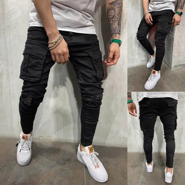 long pencil ripped slim spring hole men's fashion thin ny jeans for men hiphop trousers clothes clothing, Blue
long pencil ripped slim spring hole men's fashion thin ny jeans for men hiphop trousers clothes clothing, Blue
