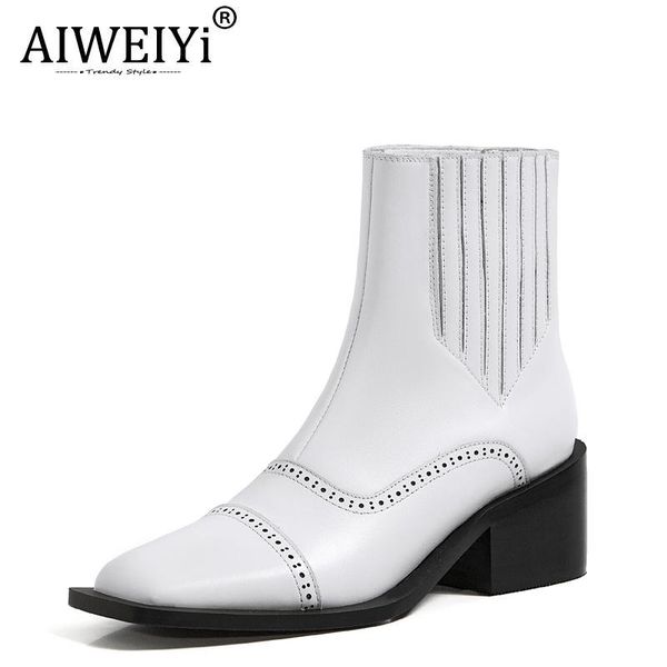 aiweiyi fashion women boots autumn winter shoes black white chunky platform genuine leather boots women casual shoes
aiweiyi fashion women boots autumn winter shoes black white chunky platform genuine leather boots women casual shoes