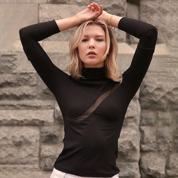 2020 spring casual t-shirts women long sleeves turtleneck soft slim stretch fashion simple college style black1, White 
2020 spring casual t-shirts women long sleeves turtleneck soft slim stretch fashion simple college style black1, White