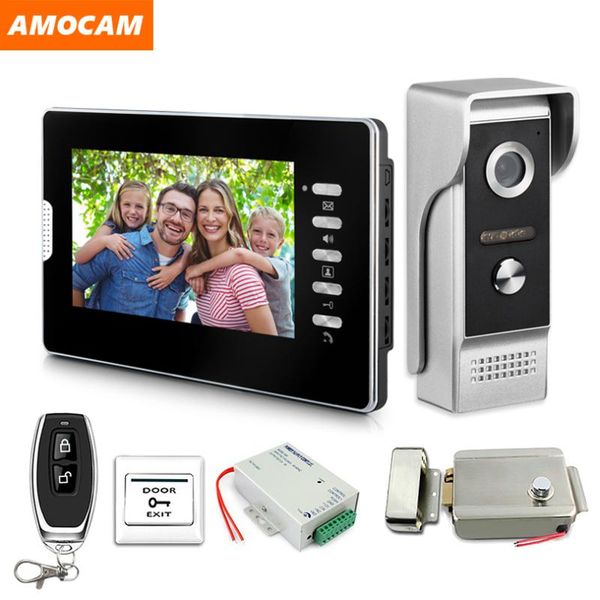 video door phones 7 inch phone system doorbell kits with electric lock+ remote control + power intercom for home security
video door phones 7 inch phone system doorbell kits with electric lock+ remote control + power intercom for home security