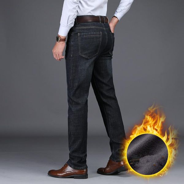 men's jeans 2021 winter black denim pants warm slim fit business fashion thicken trousers fleece stretch brand, Blue
men's jeans 2021 winter black denim pants warm slim fit business fashion thicken trousers fleece stretch brand, Blue