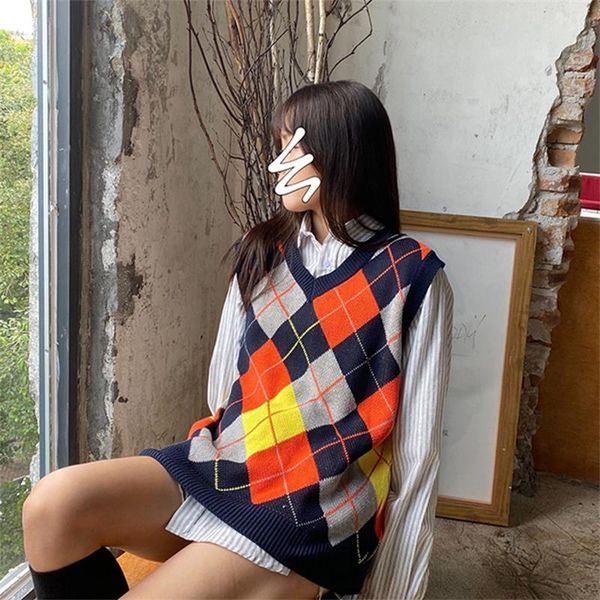 2020 sweaters japanese female kawaii ulzzang vintage school block rhombus nightgown korean women's clothing hpej, White;black
2020 sweaters japanese female kawaii ulzzang vintage school block rhombus nightgown korean women's clothing hpej, White;black