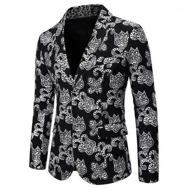 men's suits & blazers shiny silver floral bronzing blazer men dj nightclub singers slim fit suit jacket stage costume homme wedding tux, White;black
men's suits & blazers shiny silver floral bronzing blazer men dj nightclub singers slim fit suit jacket stage costume homme wedding tux, White;black