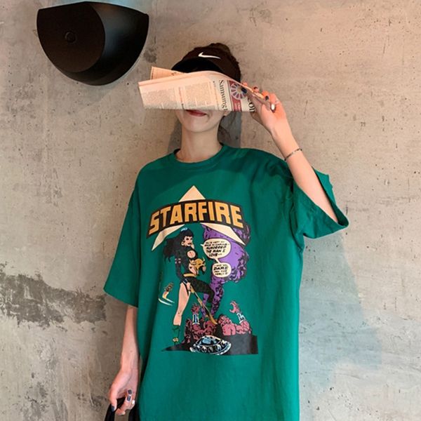 early spring t-shirt women's 's clothing small design sense medium and long net red short sleeve loose and lazy wear couple wear t, White
early spring t-shirt women's 's clothing small design sense medium and long net red short sleeve loose and lazy wear couple wear t, White