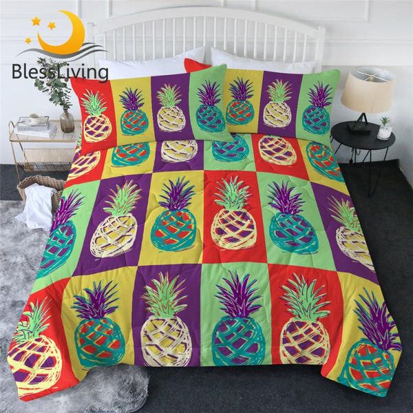 blessliving pineapple summer bedspread fruit bedding 3 piece colorful thin duvet vibrant colors trendy quilt set with pillowcase
blessliving pineapple summer bedspread fruit bedding 3 piece colorful thin duvet vibrant colors trendy quilt set with pillowcase
