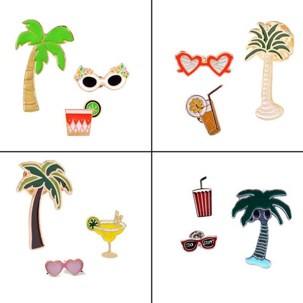 pins, brooches 3 pcs/set cartoon sunglasses juice coconut trees brooch jewelry enamel pins and for women hijab pin badge accessories, Gray
pins, brooches 3 pcs/set cartoon sunglasses juice coconut trees brooch jewelry enamel pins and for women hijab pin badge accessories, Gray