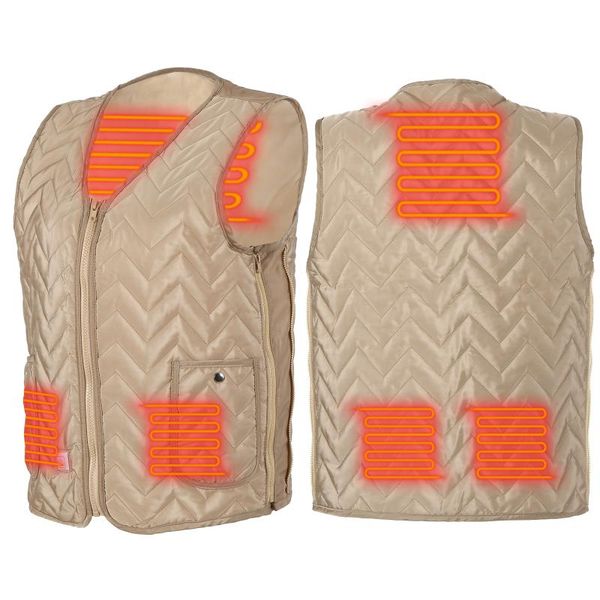 men women usb electric heated vest size adjustable heating vest waistcoat heated clothing winter outdoor heating, Gray;blue
men women usb electric heated vest size adjustable heating vest waistcoat heated clothing winter outdoor heating, Gray;blue