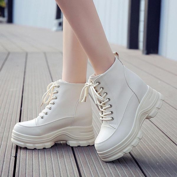 inner increase martin boots women autumn winter version of the thick-soled front ankle boots high heel 8cm leather q14-01, Black
inner increase martin boots women autumn winter version of the thick-soled front ankle boots high heel 8cm leather q14-01, Black