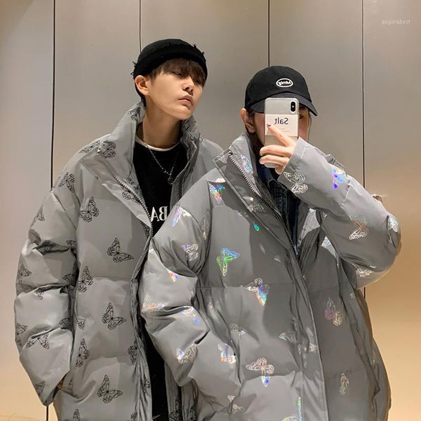 winter new korean couple wind net red stand collar colorful reflective butterfly down jacket jacket for men and women1, Black
winter new korean couple wind net red stand collar colorful reflective butterfly down jacket jacket for men and women1, Black