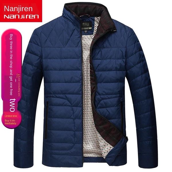 men's down & parkas jacket autumn and winter young middle-aged korean standing collar short lightweight, Black
men's down & parkas jacket autumn and winter young middle-aged korean standing collar short lightweight, Black