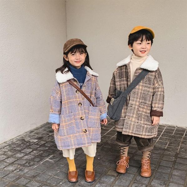jackets 2021 autumn winter arrival girls long sleeve plaid coat kids woolen this thick cotton-patted, Blue;gray
jackets 2021 autumn winter arrival girls long sleeve plaid coat kids woolen this thick cotton-patted, Blue;gray