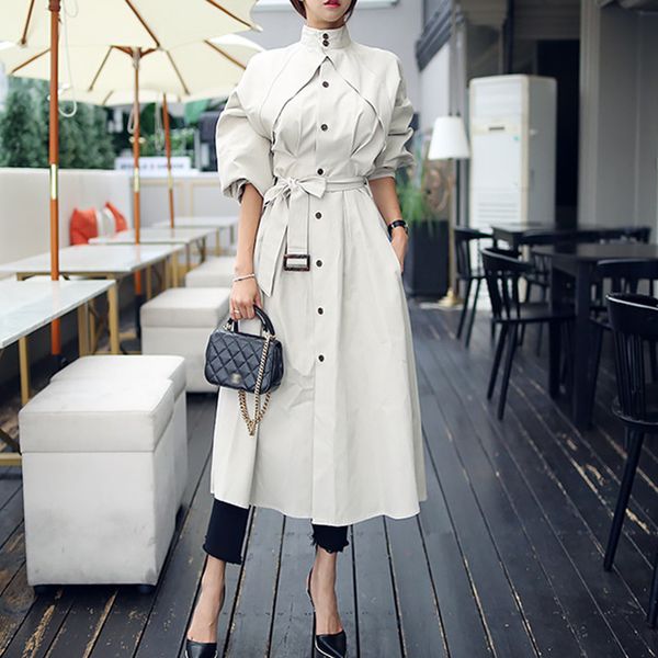 new 2020 spring windbreaker women single-breasted loose a-line trench coat elegant chic sashes outerwear bussiness long trench 1031, Tan;black
new 2020 spring windbreaker women single-breasted loose a-line trench coat elegant chic sashes outerwear bussiness long trench 1031, Tan;black