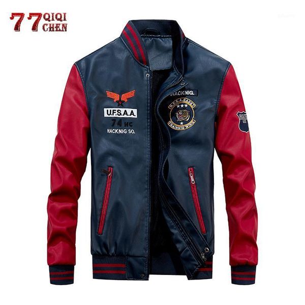 jacket men embroidery baseball coats pu leather jackets casual slim fit college luxury fleece pilot motorcycle leather jackets1, Black
jacket men embroidery baseball coats pu leather jackets casual slim fit college luxury fleece pilot motorcycle leather jackets1, Black