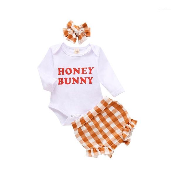 clothing sets born infant baby girls white letter romper+plaid shorts+hairband 3pcs toddler kids outfits1
clothing sets born infant baby girls white letter romper+plaid shorts+hairband 3pcs toddler kids outfits1