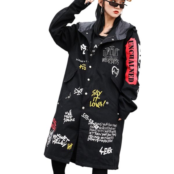 new fashion 2020 fall casual graffiti print classic long trench coat koraen chic female windbreaker hooded black lt705s30 1028, Tan;black
new fashion 2020 fall casual graffiti print classic long trench coat koraen chic female windbreaker hooded black lt705s30 1028, Tan;black