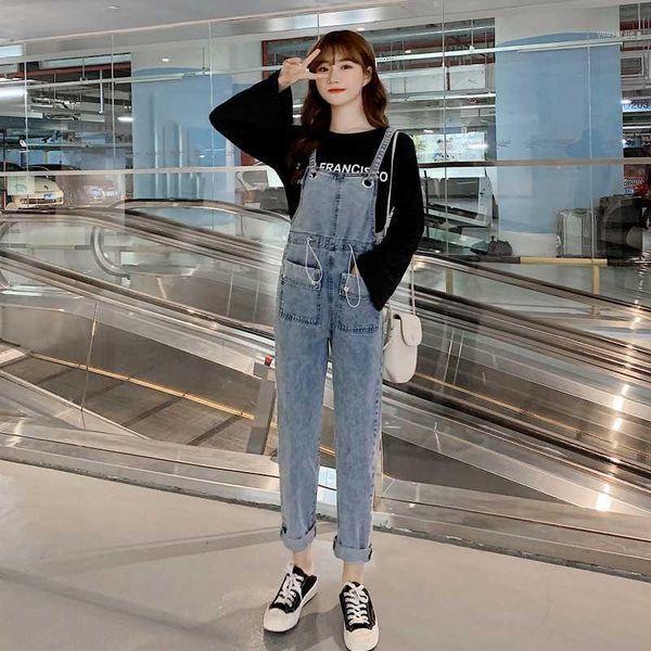 denim suspenders female 2020 age - reducing girls slim pants students fashion high waist1, Blue
denim suspenders female 2020 age - reducing girls slim pants students fashion high waist1, Blue