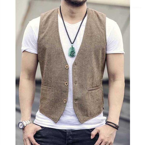 high fashion formal slimming vest linen v-neck casual blue waistcoat wedding office sleeveless jacket suit vest male clothes1, Black;white
high fashion formal slimming vest linen v-neck casual blue waistcoat wedding office sleeveless jacket suit vest male clothes1, Black;white