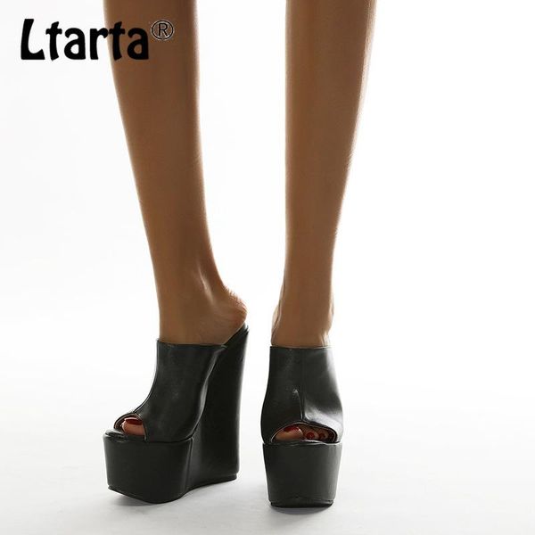 ltarta summer fashion thick-soled 18cm wedge sandals black shallow mouth fish mouth large size women's shoes zl
ltarta summer fashion thick-soled 18cm wedge sandals black shallow mouth fish mouth large size women's shoes zl