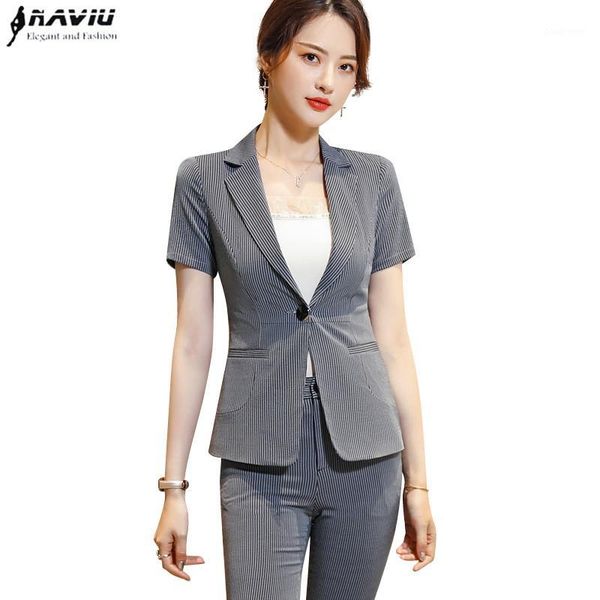 summer women fashion stripes pants suits formal short sleeve slim blazer and pants office ladies business work wear1, White
summer women fashion stripes pants suits formal short sleeve slim blazer and pants office ladies business work wear1, White