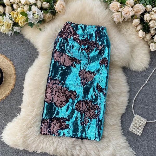 bling sparkling double-sided color changing sequins high waist mid-length reversible sequin magical beading slit skirt faldas, Black
bling sparkling double-sided color changing sequins high waist mid-length reversible sequin magical beading slit skirt faldas, Black