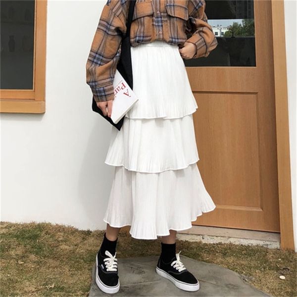 women sugar high wasit get plissada 2021 summer new multilayer casual a long exit line btxe, Black
women sugar high wasit get plissada 2021 summer new multilayer casual a long exit line btxe, Black