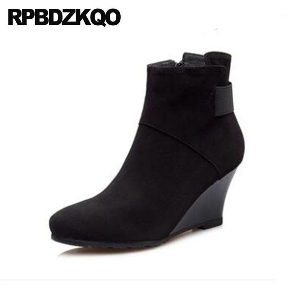 boots brand women winter genuine leather high heel quality fur wedge fall shoes big size suede short sheepskin booties black1, Black
boots brand women winter genuine leather high heel quality fur wedge fall shoes big size suede short sheepskin booties black1, Black