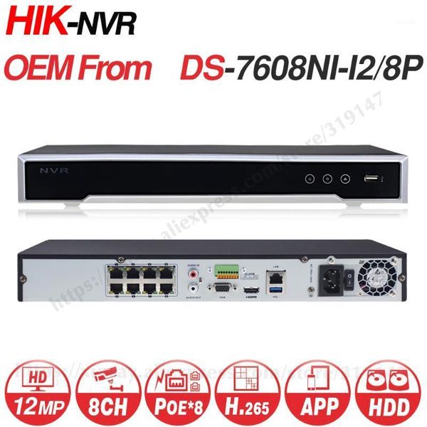 hikvision oem nvr oem form ds-7608ni-i2/8p 8ch 8 poe nvr for poe camera 12mp max 2sata network video recorder1, Black;white
hikvision oem nvr oem form ds-7608ni-i2/8p 8ch 8 poe nvr for poe camera 12mp max 2sata network video recorder1, Black;white