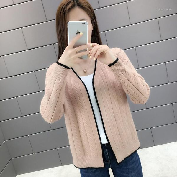 women's knits & tees knit cardigan jacket women 2021 spring autumn winter v-neck korean version wearing wild women's shawl sweater, White
women's knits & tees knit cardigan jacket women 2021 spring autumn winter v-neck korean version wearing wild women's shawl sweater, White