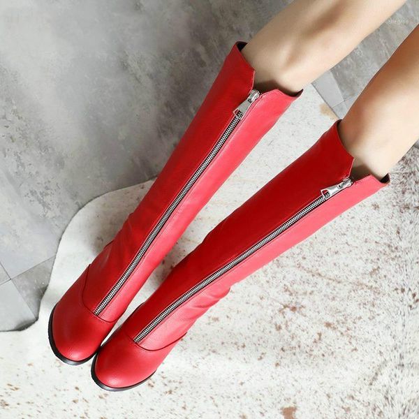 boots women's shoes red black white knee-high fashion party winter autumn metal zipper .5cm high heels boots1
boots women's shoes red black white knee-high fashion party winter autumn metal zipper .5cm high heels boots1