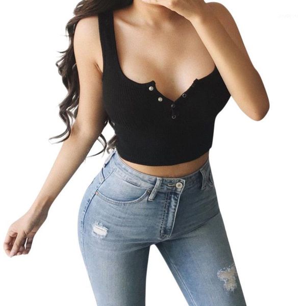 t-shirt solid button women blouse fashion ladies summer cotton sleeveless plunging neckline slim fit vest1, White
t-shirt solid button women blouse fashion ladies summer cotton sleeveless plunging neckline slim fit vest1, White