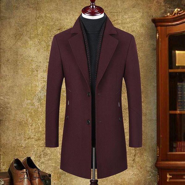 korean autumn and winter fashion mid long woollen coat suit collar windbreaker men's double cashmere coat1, Black
korean autumn and winter fashion mid long woollen coat suit collar windbreaker men's double cashmere coat1, Black