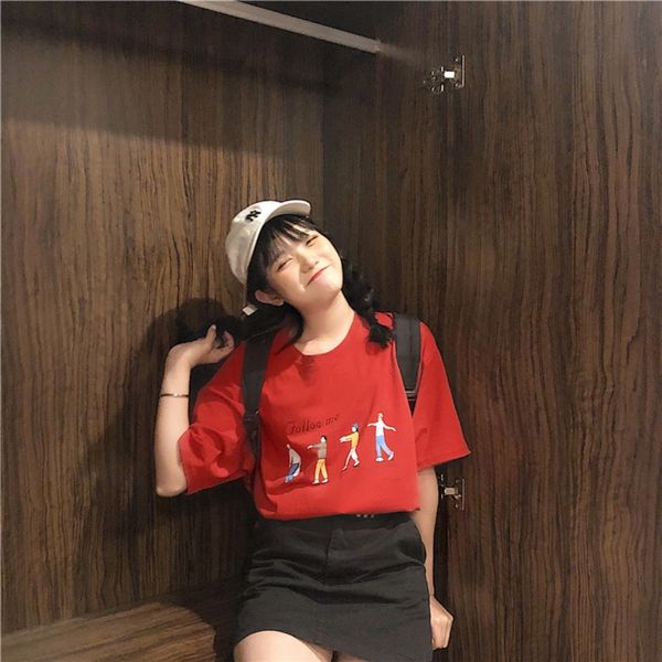 1vcjh antique feeling girl t-shirt super fire cec short sleeve t-shirt kong student korean version ins fashionable and loose hong female sty, White
1vcjh antique feeling girl t-shirt super fire cec short sleeve t-shirt kong student korean version ins fashionable and loose hong female sty, White