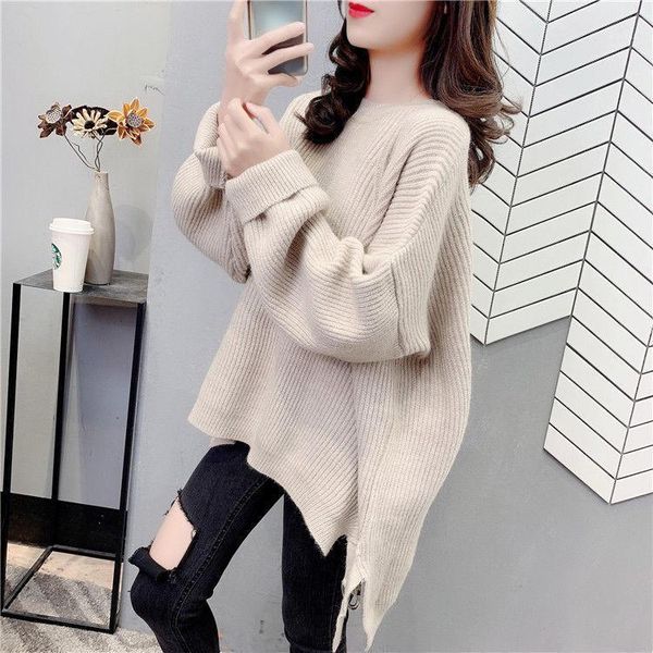 sweater women wear 2020 new cocoon type soft thick knitted in autumn and winter1, White;black
sweater women wear 2020 new cocoon type soft thick knitted in autumn and winter1, White;black