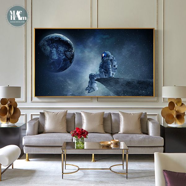 nordic space spaceship wall art canvas painting astronaut modern art poster print wall picture for living room dining decor
nordic space spaceship wall art canvas painting astronaut modern art poster print wall picture for living room dining decor