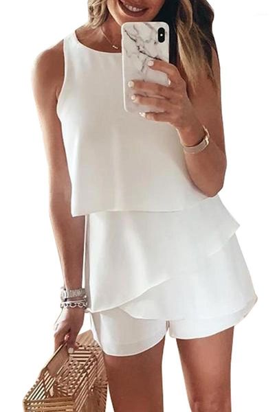 white/black/red/yellow solid color o neck ruffle romper women sleeveless casual short chiffon jumpsuit playsuit outwear1, Black;white
white/black/red/yellow solid color o neck ruffle romper women sleeveless casual short chiffon jumpsuit playsuit outwear1, Black;white