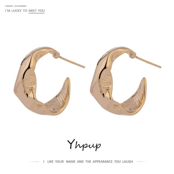 stud yhpup statement beat irregular earrings for women minimalist metal texture stylish jewelry orecchini donna 2021, Golden;silver
stud yhpup statement beat irregular earrings for women minimalist metal texture stylish jewelry orecchini donna 2021, Golden;silver