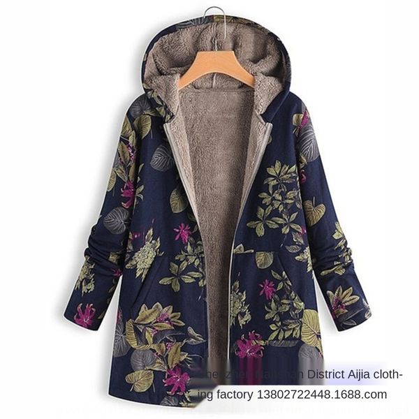 winter new women's wear su leaf print sleeve clip jacket hooded long sleeve jacket t4d52, Black
winter new women's wear su leaf print sleeve clip jacket hooded long sleeve jacket t4d52, Black