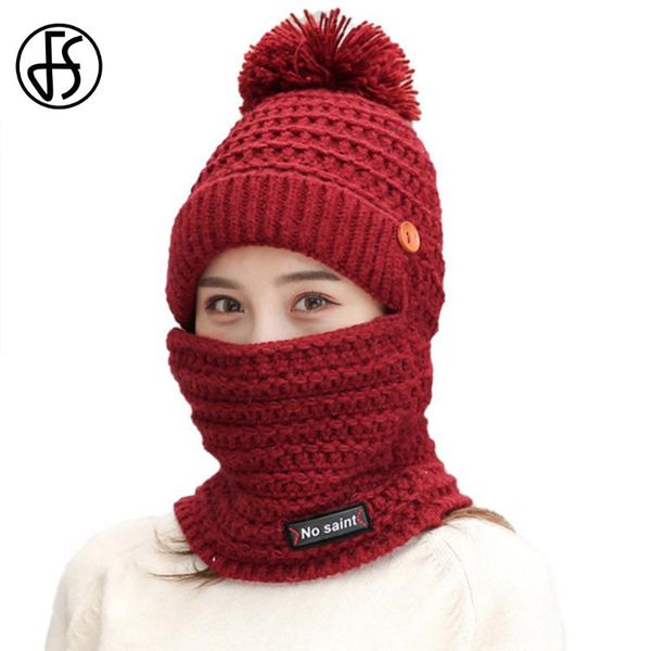 fs woolen hat and scarf set warm outdoor windproof cycling winter hats for women knitted pompom beanies caps designer bonnet, Blue;gray
fs woolen hat and scarf set warm outdoor windproof cycling winter hats for women knitted pompom beanies caps designer bonnet, Blue;gray
